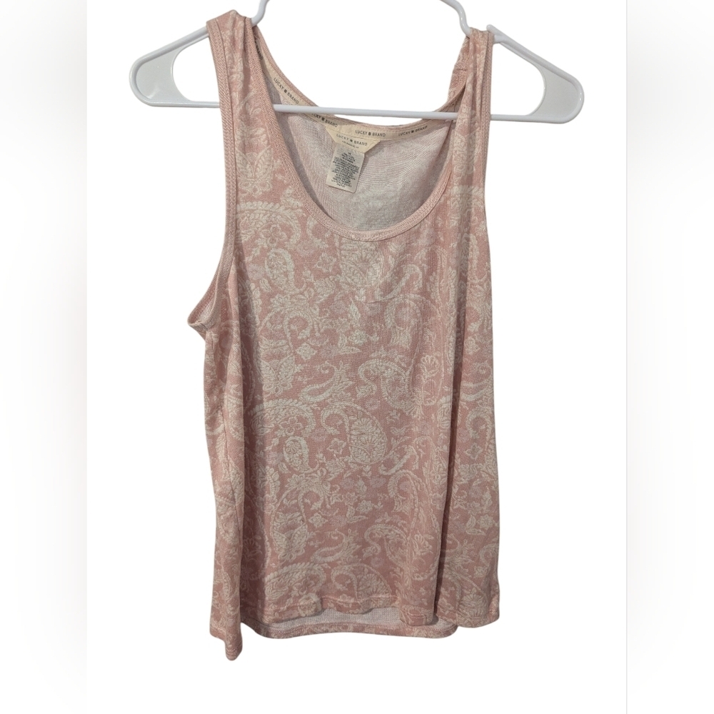 Lucky Brand, Paisley Tank, Size L
